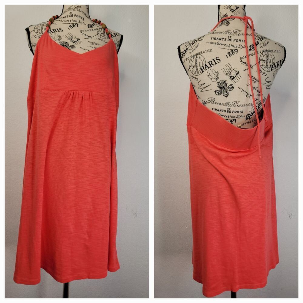 Tommy Bahama Mini Dress SZ XL Halter Embellished Cottagecore Bohemian